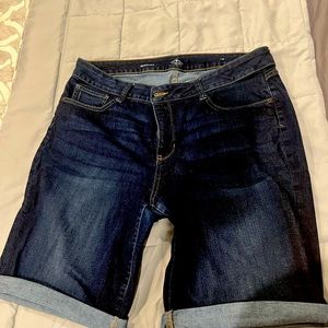 Women’s size 18 denim Bermuda shorts. From JC Penny…brand is A.N.A.
